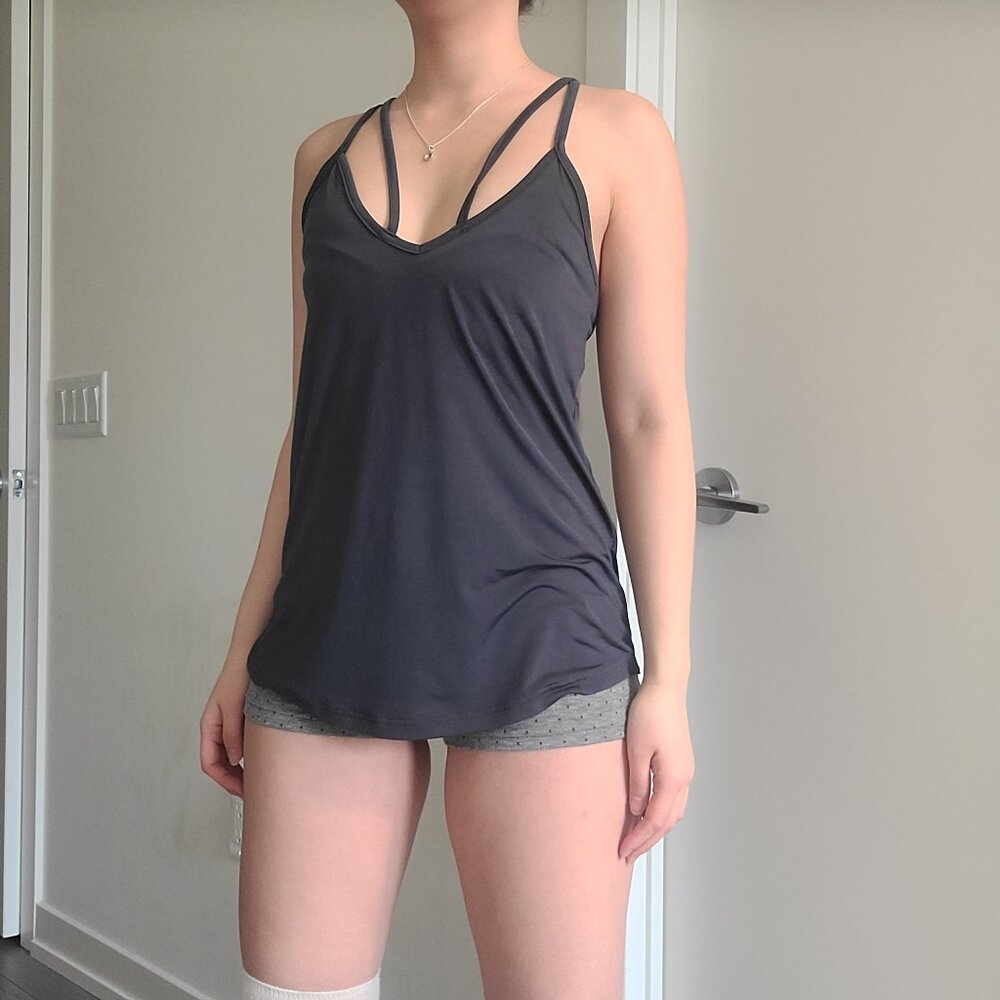 Antistar Dark Grey Multi-Strap Tank Top (S)